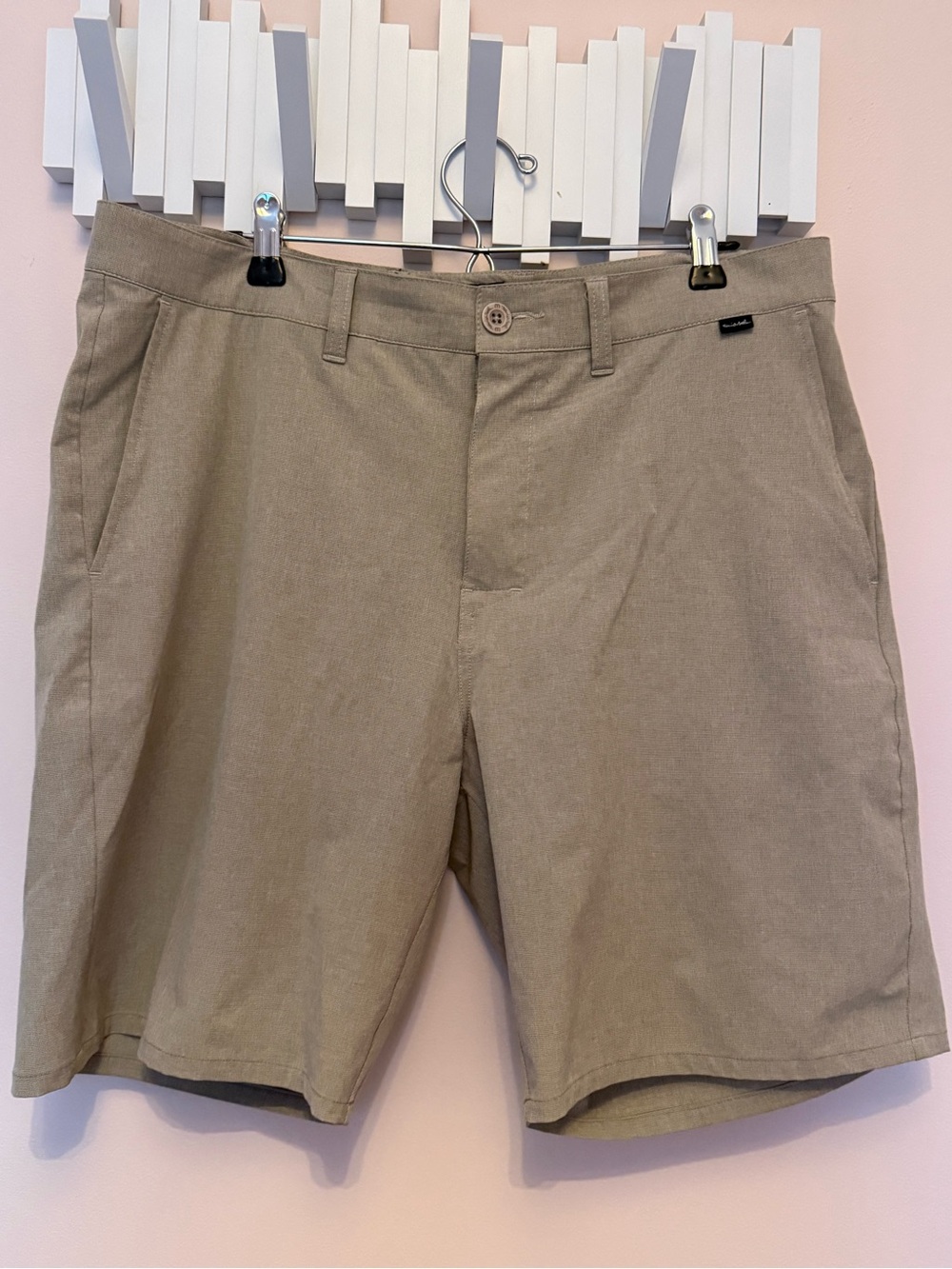 Travis Matthew Khaki Golf Shorts - Lightweight Summer Shorts